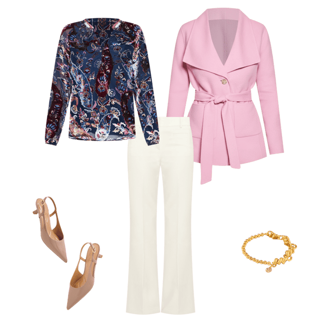 Tie Waist Wool Blend Jacket | Talbots