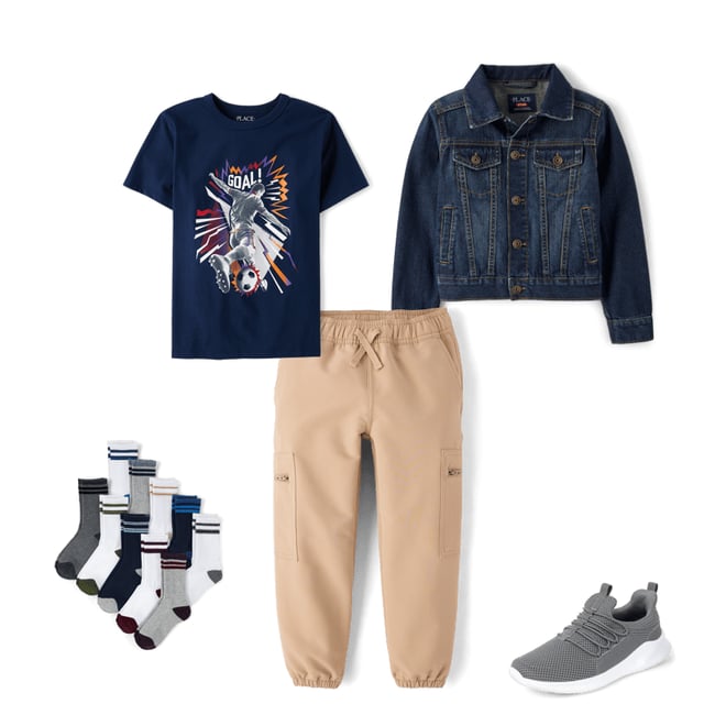 Boys Long Sleeve Denim Jacket - BLUE | The Children's Place