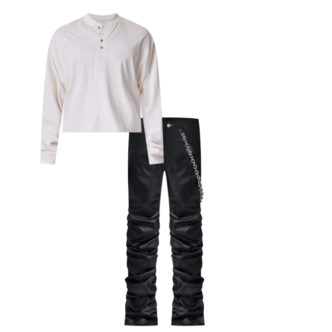 パンツ mnml Surper Stacked Leather Pants 33 パンツ mnml Surper Stacked Leather Pants 33 Stacked Leather