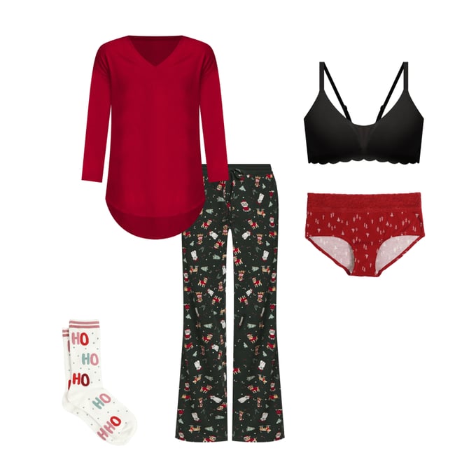 Holiday Ho Ho Ho Crew Socks