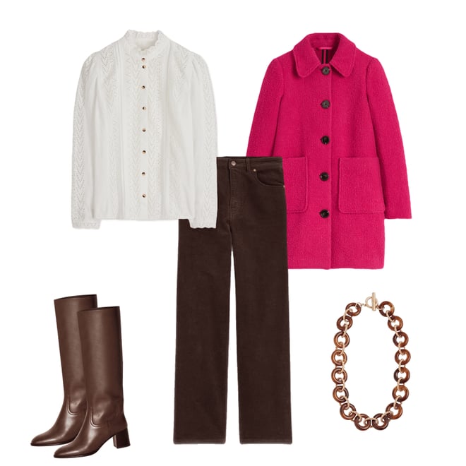 Carlisle Wool Coat-Vibrant Pink Boden USA