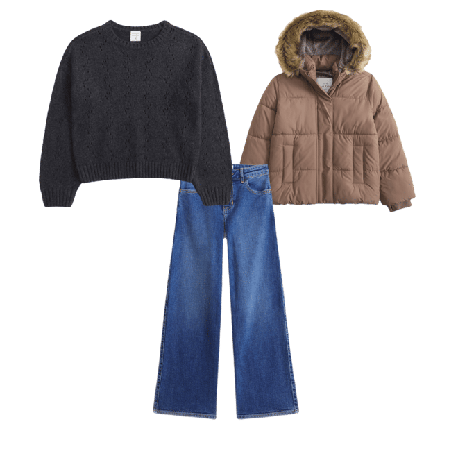 stitched crew sweater