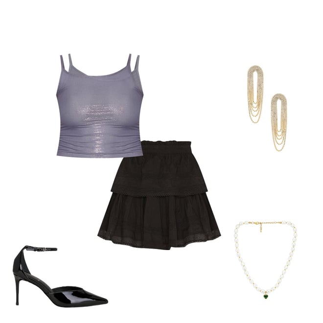 Jaded London Double Layered Top in Blue | REVOLVE