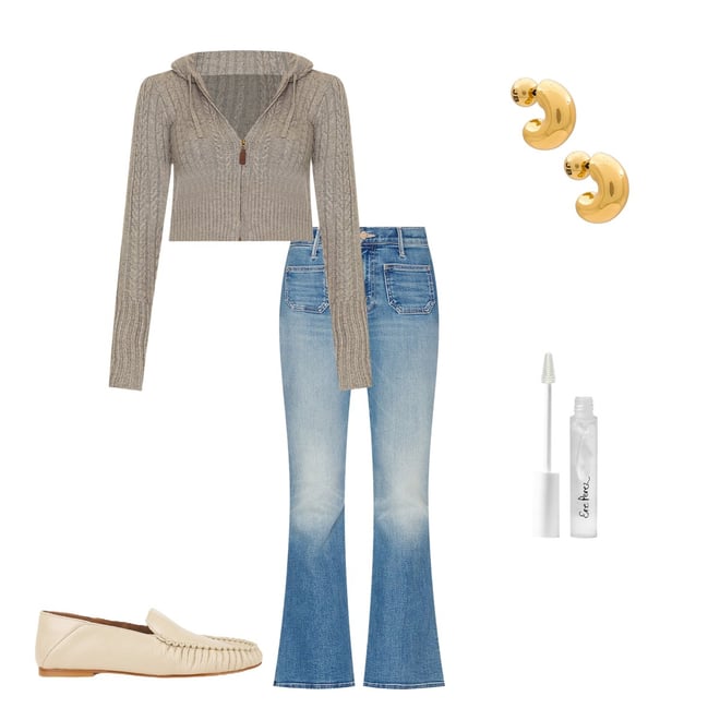 Aimee Cable Knit Hoodie