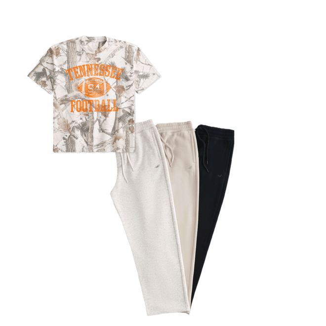 Boxy Heavyweight University of Tennessee Volunteers Camo Graphic Tee