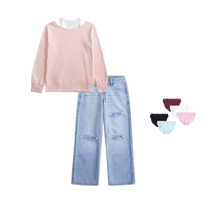 legging-friendly waffle twofer top