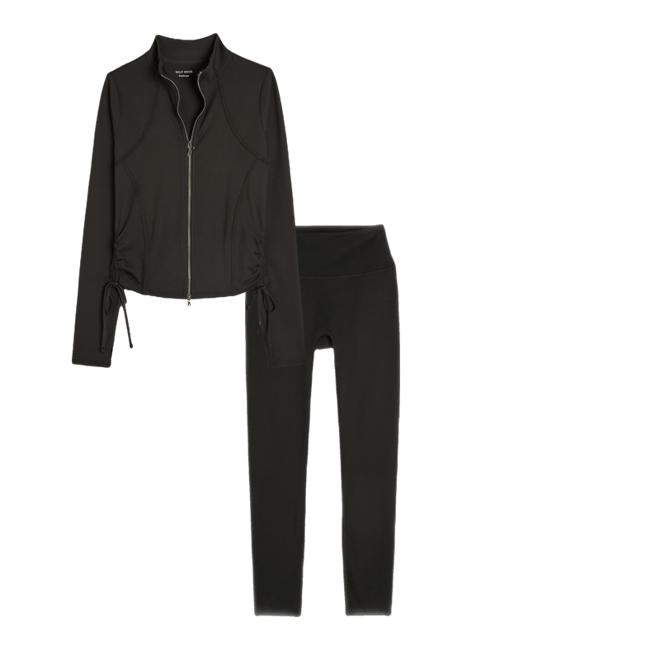 Gilly Hicks Active Recharge Side-Tie Zip-Up Jacket