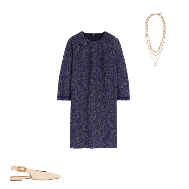 boden navy lace dress Boden Navy Blue Lace Dress Size 8 L Short Sleeve Scoop Back Lined Scalloped  Hem