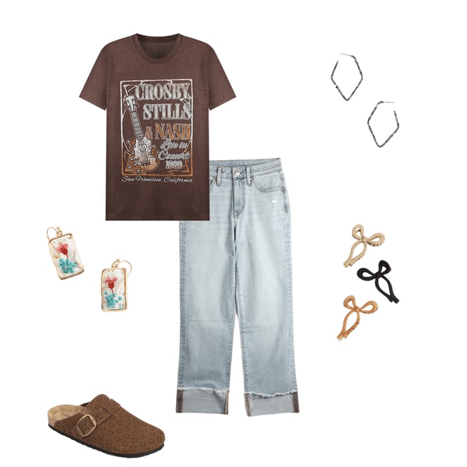 m jeans by maurices™ High Rise Relaxed Straight Frayed Hem Ankle Jean