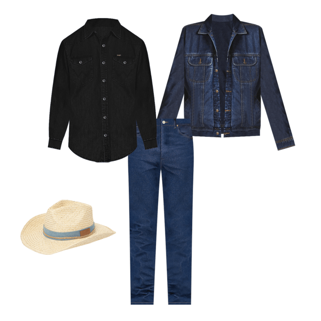 Men's Denim Western Snap Front Shirt