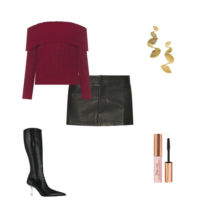 LIONESS Rhode Mini Skirt in Onyx | REVOLVE