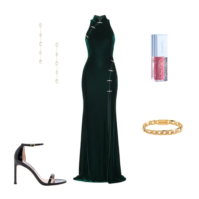 puffy sleeve prom dress Ava Presley Puff Sleeve Prom Dress 40100