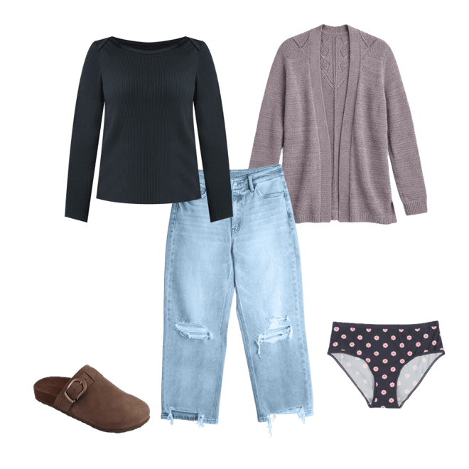 SuperCush Chloe Microsuede Footbed Clog