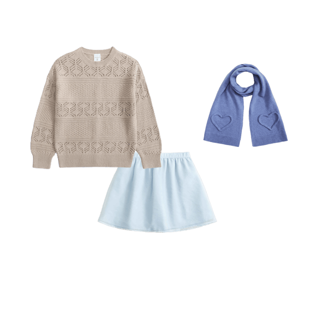 stitched crew sweater