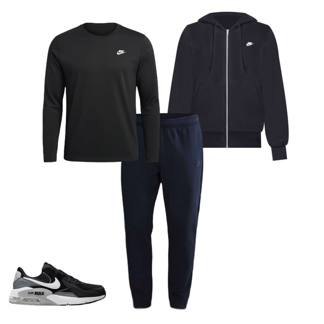 Nike Mens Long Sleeve Fleece Zipper Active Big and Tall Hoodie