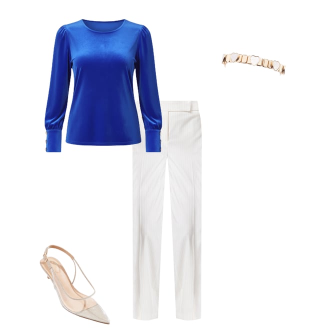 Cato Fashions | Cato Novelty Button Velvet Top