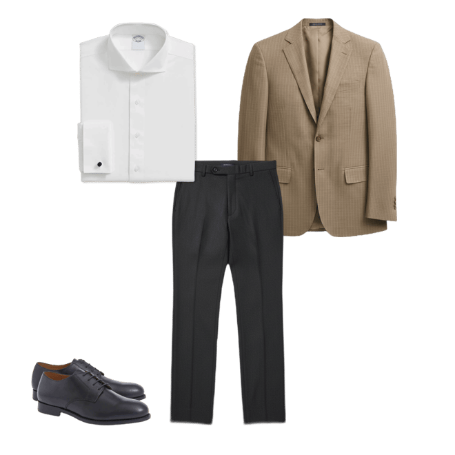 classic fit wool 1818 dress pants Brooks Brothers Men's Classic Fit Wool 1818 Dress Pants | Black