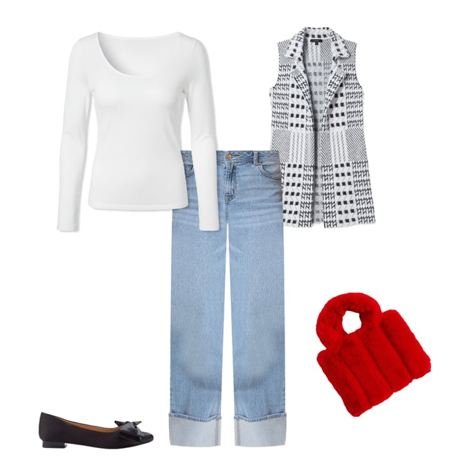 Cato Fashions | Cato Mid Rise Cuffed Wide Leg Jeans