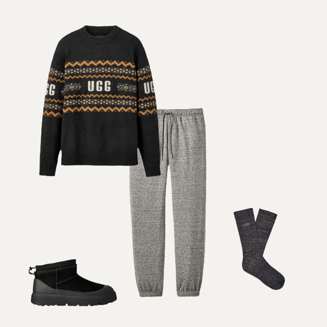 Men's Trey Rib Knit Slouchy Crew