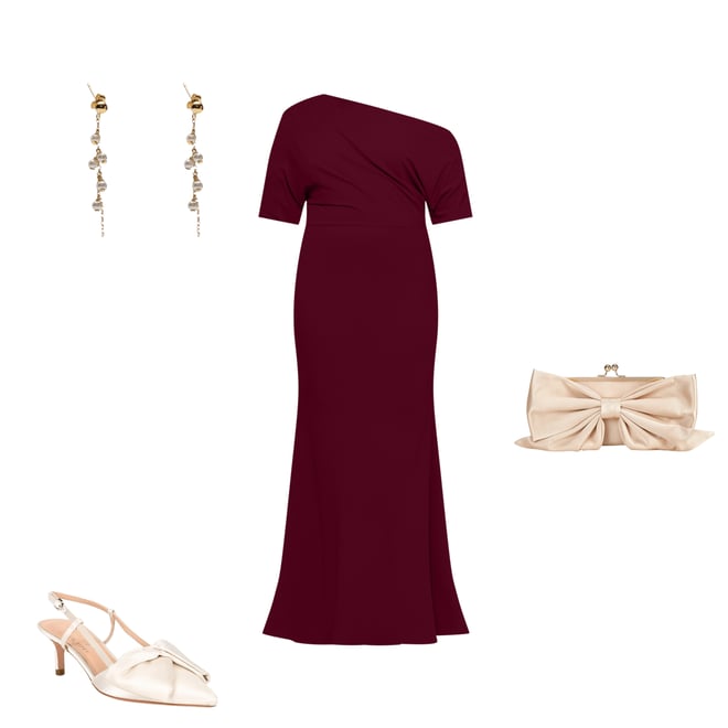 kate spade burgundy dress Cocomelody A-Line Maxi Metallic Formal Dress CS0655, Grey main image 0