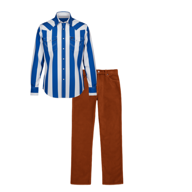 Vintage-Inspired Brushpopper Western Snap Workshirt