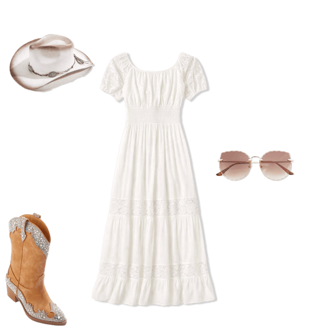 Cato Fashions | Cato Smocked Lace Crepe Maxi Dress