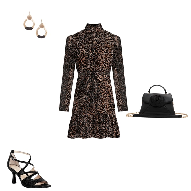 Cocktail Dress Dillards Alex Marie Dresses Alex Marie Petite Size Carley  Leopard Velvet Burnout Long Sleeve
