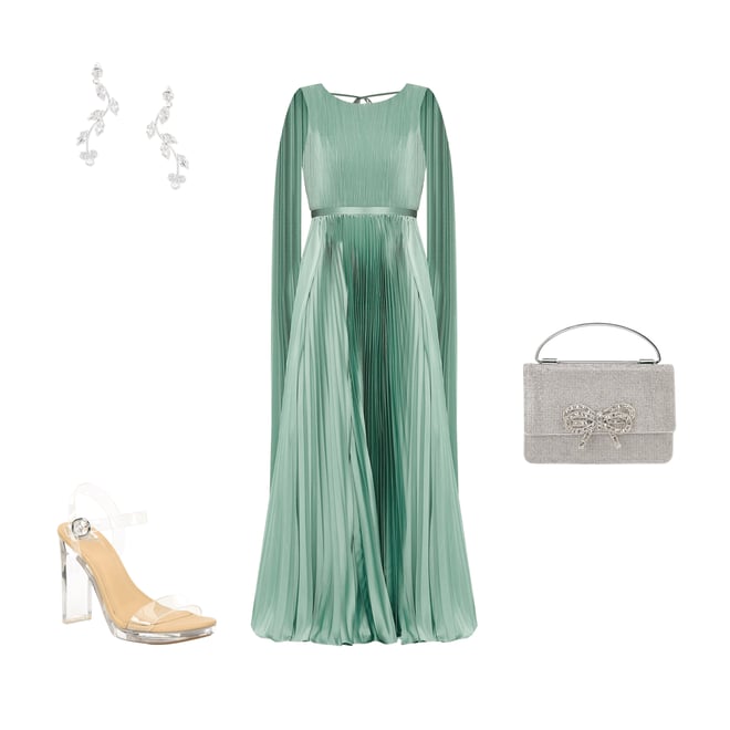 green emerald velvet dress A Line Long Formal Dress Cape Sleeve Mac Duggal 37034 – The Dress Outlet