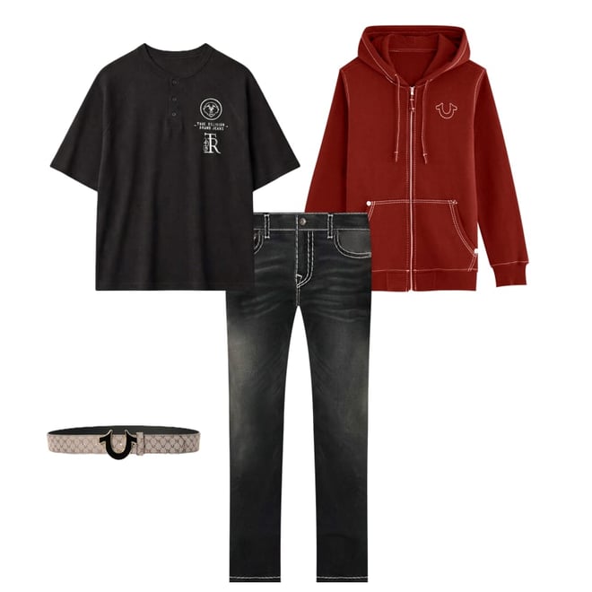 BIG T ZIP HOODIE