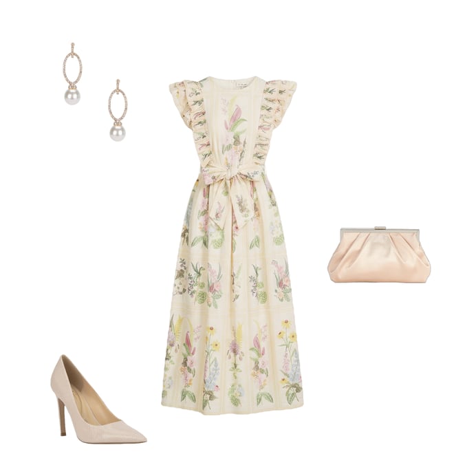 A Loves A Floral Print Round Neck Sleeveless Empire Waist Belted Maxi Dress  | Dillard's