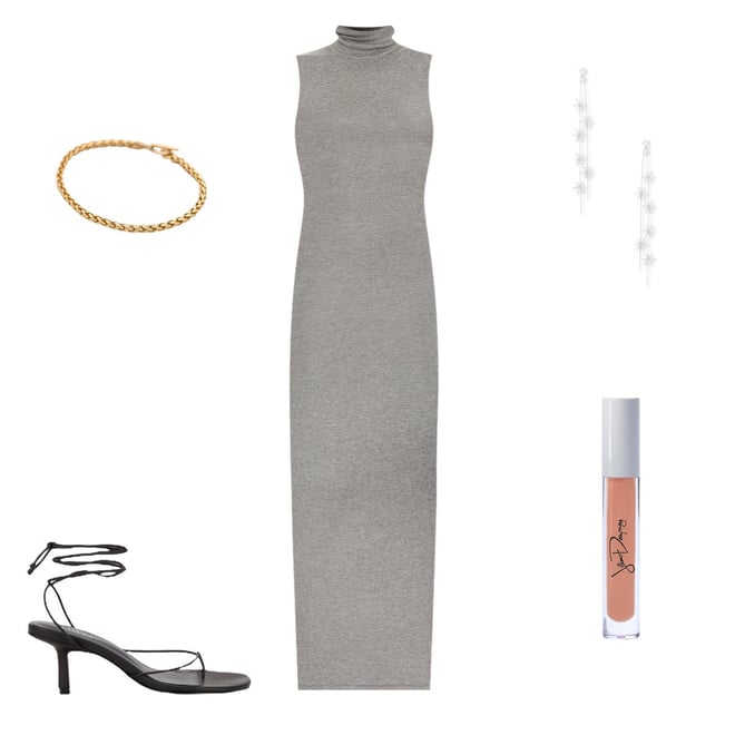 Helsa Aadi Knit Dress in Heather Grey | REVOLVE
