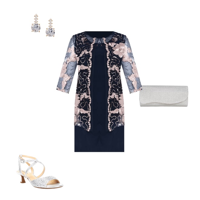 R & M Richards Plus Size Embroidered Soutache Sequin Jacket Dress |  Dillard's