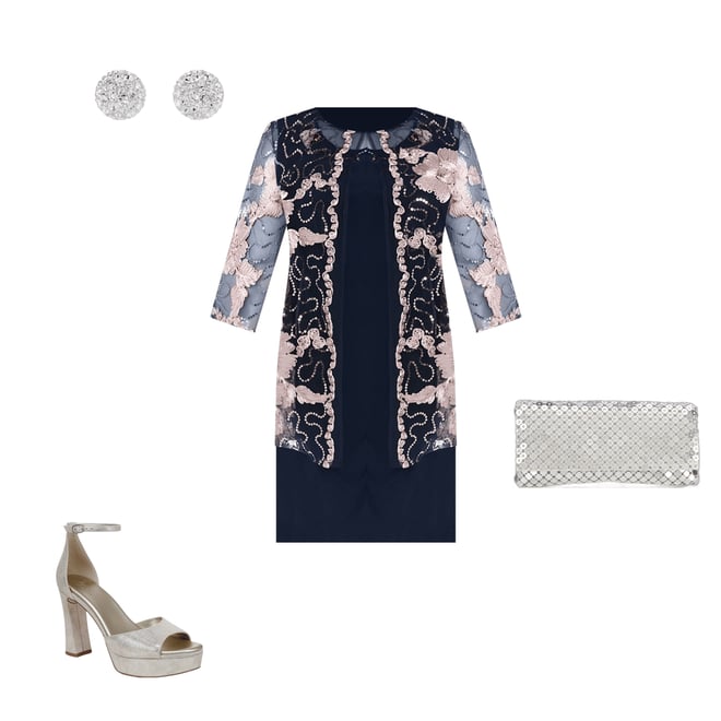 R & M Richards Plus Size Embroidered Soutache Sequin Jacket Dress |  Dillard's