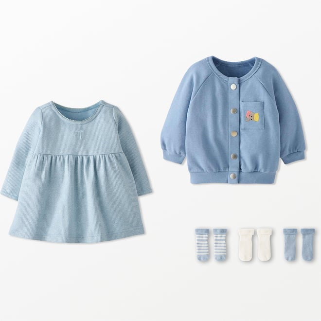 Baby Oversized French Terry Snap Jacket | Hanna Andersson