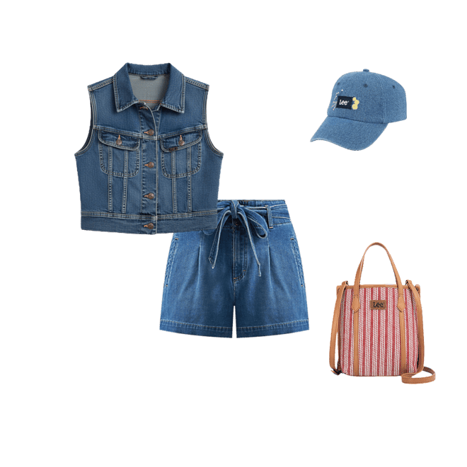 Women's Crop Rider™ Denim Vest | SALE | Lee®