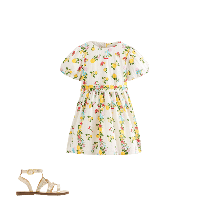 mini boden lemon dress Girl's MINI BODEN Size 3-4 Lemon Theme Outfit