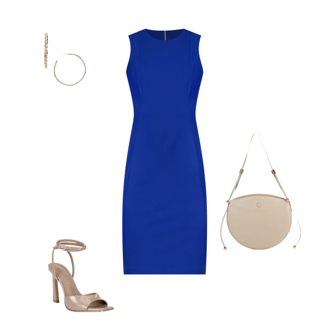 Calvin Klein Sleeveless Seam Front Scuba Crepe Crew Neck Sheath Dress |  Dillard's