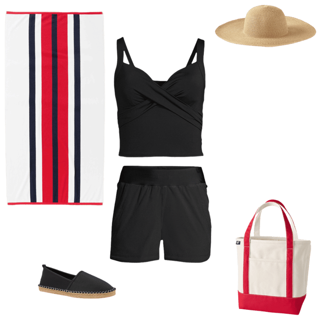 Women's Sweetheart Wrap Midkini Top | Lands' End