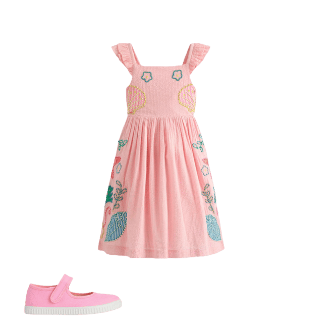 Annalisa Twirly Sundress - Shells | Boden UK