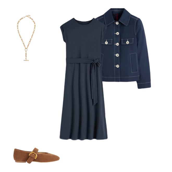 Eve Jersey Midi Dress-Navy | Boden USA
