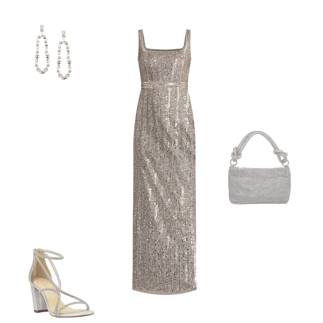 Jessica Simpson Shiny Rhinestone Strappy Dress Sandals | Dillard's