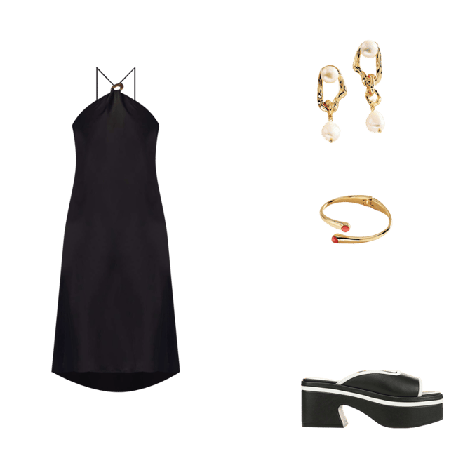 Veda Halter Slip Midi Dress | Anthropologie