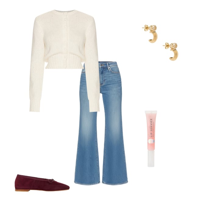 Helsa Annabelle Cardigan in Ivory | REVOLVE