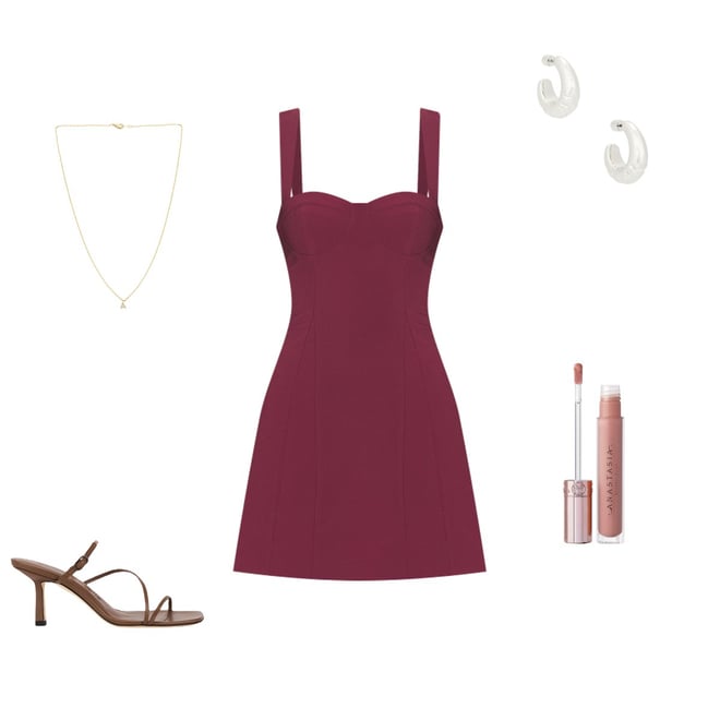 shoes for burgundy dress Burgundy Pleated V-Neck Maxi Dress