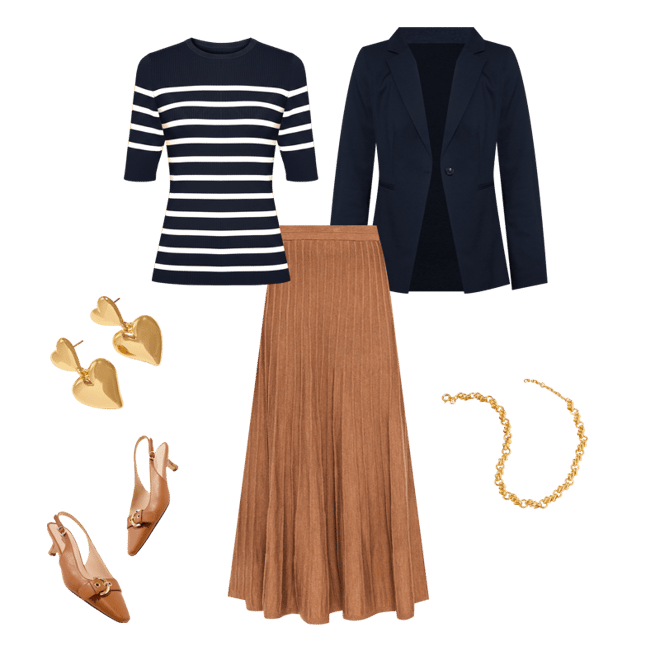 Pleated Fit & Flare Skirt | Talbots