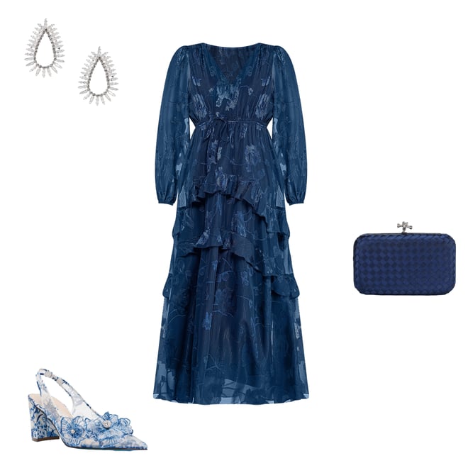 chinese dress ladies SWEET SATIN SWING DRESS LIGHT BLUE Women's Light Blue Flowy Deep V Mini  Dress With Lace – Betsey Johnson main image 1