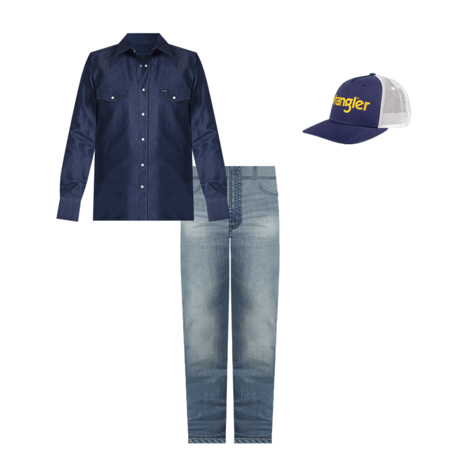 Cowboy Cut® Firm Finish Denim Western Snap Work Shirt | SHIRTS