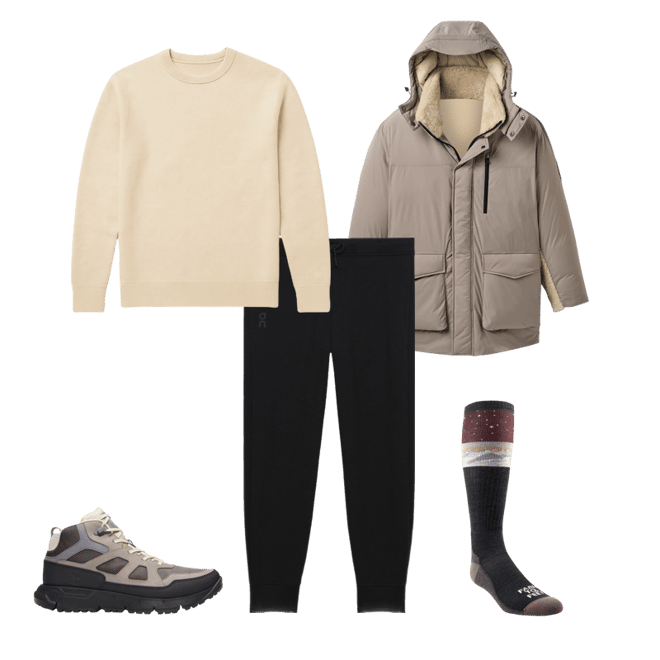 新品 UGG FOR MEN ガウンコート M/L 日本XL相当 霜降りグレー UGG (アグ) 裏ボア プルオーバー パーカー Sharonn Bonded Fleece