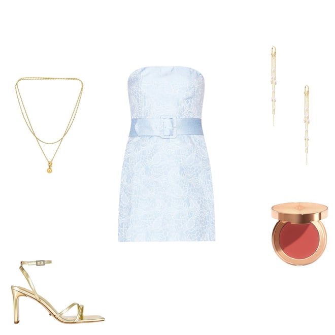 Amanda Uprichard x REVOLVE Fae Dress in Powder Blue | REVOLVE