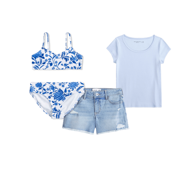 triangle two-piece swimsuit